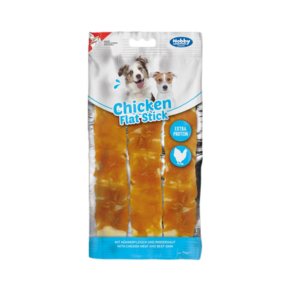 StarSnack CLASSIC Barbecue Chicken Flat Stick – Der flache Kausnack mit extra Geschmack