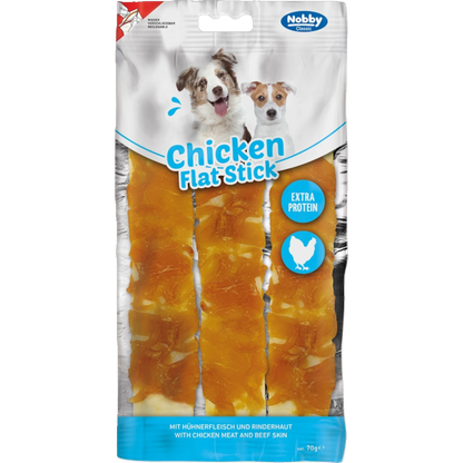 StarSnack CLASSIC Barbecue Chicken Flat Stick – Der flache Kausnack mit extra Geschmack