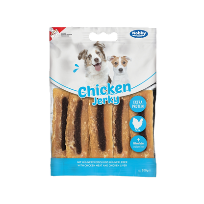 StarSnack CLASSIC Chicken Jerky with Liver – Proteinreicher Genuss mit Extra-Lebergeschmack