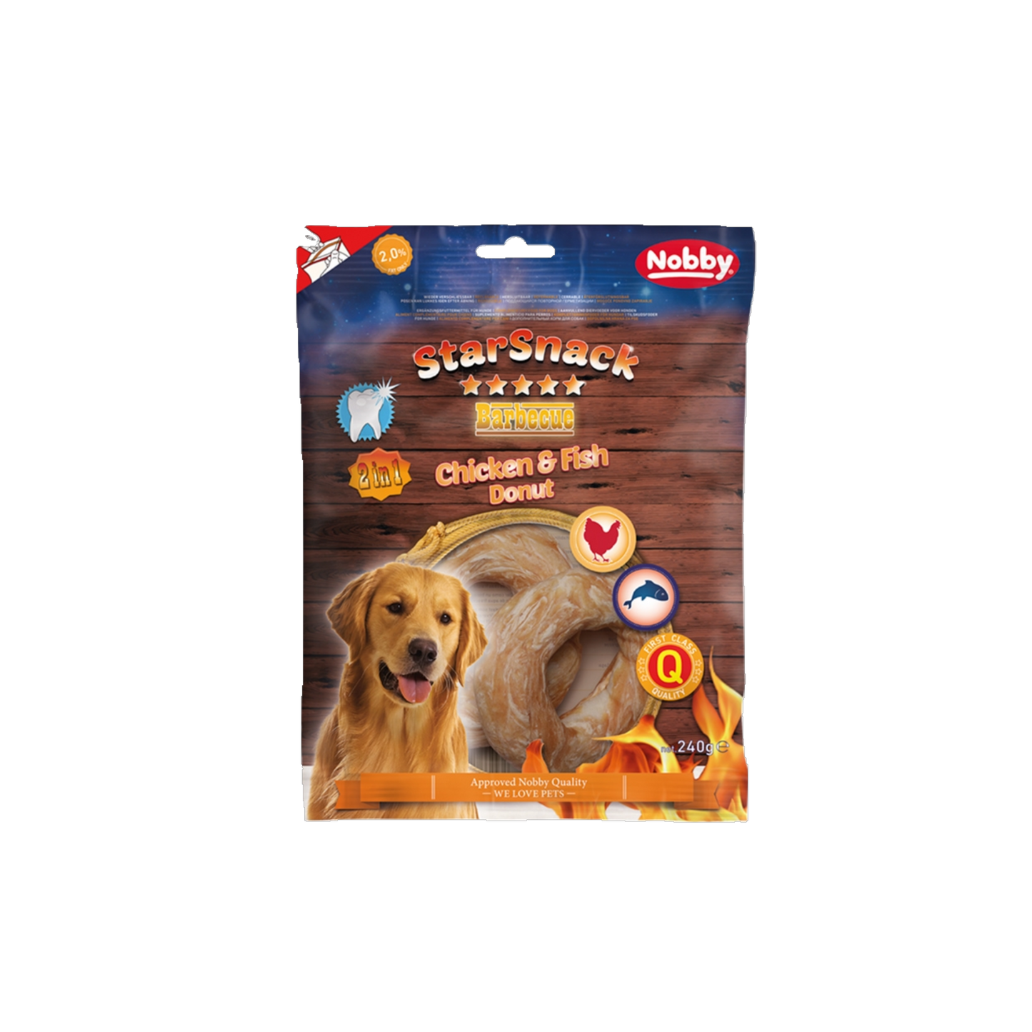 StarSnack Chicken & Fish Donut – Gesunder Kauspaß in Donut-Form