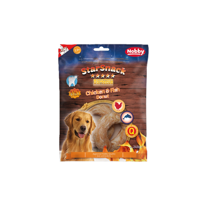 StarSnack Chicken & Fish Donut – Gesunder Kauspaß in Donut-Form