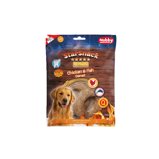 StarSnack Chicken & Fish Donut – Gesunder Kauspaß in Donut-Form