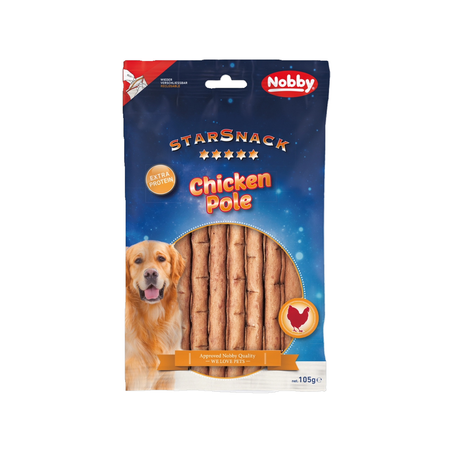 StarSnack Chicken Pole – Der kraftvolle Protein-Snack mit Biss