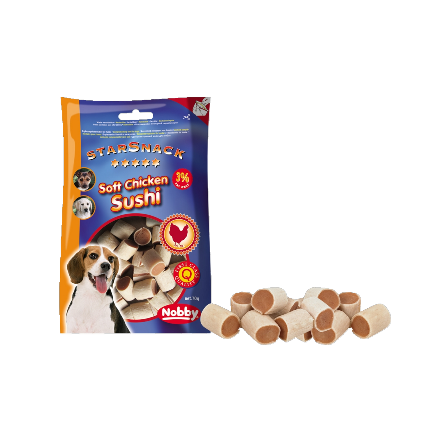 StarSnack Soft Chicken Sushi – Der exklusive Gourmet-Snack für deinen Hund