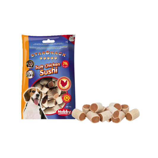 StarSnack Soft Chicken Sushi – Der exklusive Gourmet-Snack für deinen Hund