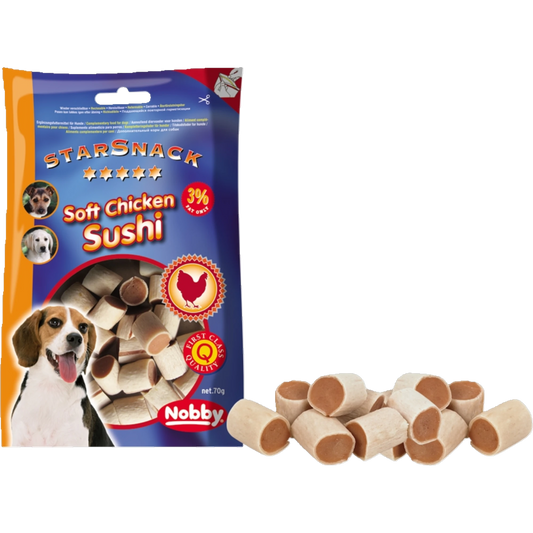 StarSnack Soft Chicken Sushi – Der exklusive Gourmet-Snack für deinen Hund