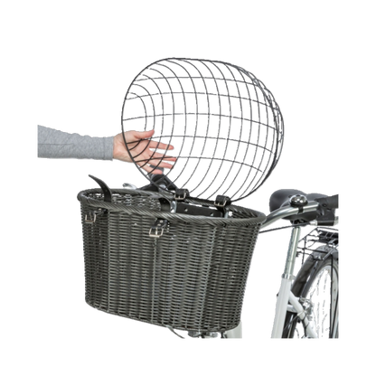 Trixie Front-Fahrradkorb aus Polyrattan – Sicher und komfortabel unterwegs