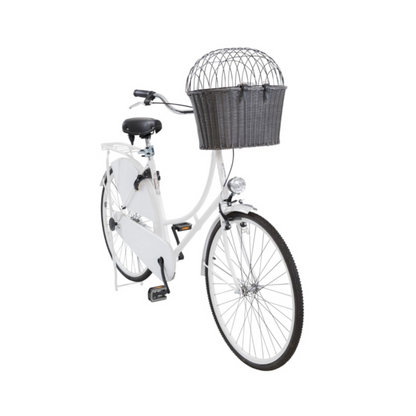 Trixie Front-Fahrradkorb aus Polyrattan – Sicher und komfortabel unterwegs