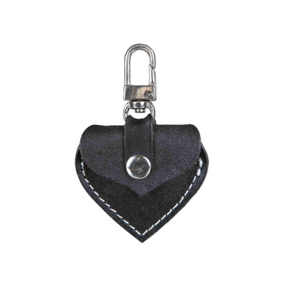 Trixie Adressherzchen aus Leder – Schwarz & stilvoll