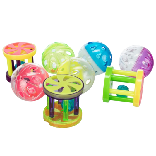 Trixie Ball oder Rolle aus Kunststoff – leichter Actionstarter mit Schelle