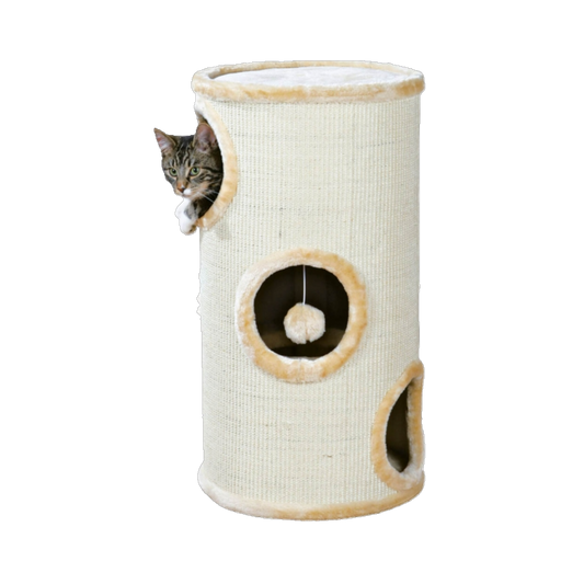 Trixie Cat Tower Kratztonne Samuel – Komfort, Spiel & Kratzvergnügen auf drei Etagen