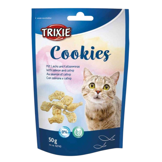 Trixie Cookies mit Lachs & Katzenminze – knuspriger Genuss für kleine Feinschmecker
