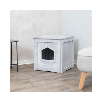 Trixie Katzenhaus Vintage – Stilvolles Versteck für die Katzentoilette & gemütlicher Rückzugsort