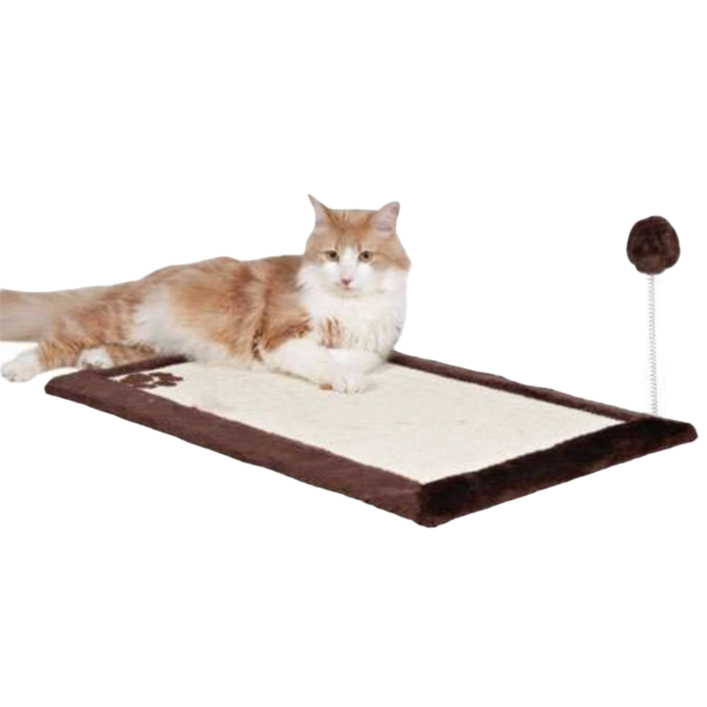 Trixie Kratzmatte mit Spielzeug für Ihre Katze
