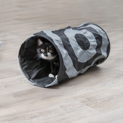 Trixie Rascheltunnel Crunch – 50 cm – Der ultimative Spielspaß für Ihre Katze und Welpen