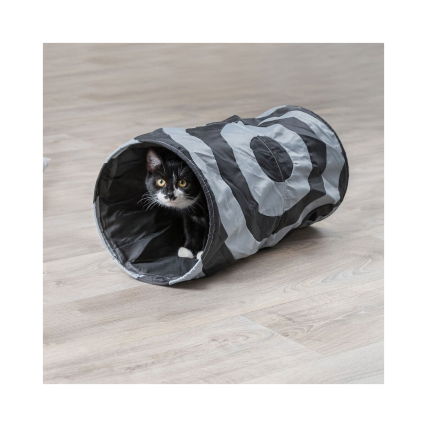 Trixie Rascheltunnel Crunch – 50 cm – Der ultimative Spielspaß für Ihre Katze und Welpen