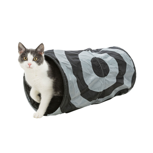 Trixie Rascheltunnel Crunch – 50 cm – Der ultimative Spielspaß für Ihre Katze und Welpen