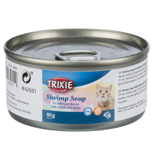 Trixie Soup mit Huhn & Shrimps – leichter Genuss zum Schlecken, Schlürfen & Verwöhnen