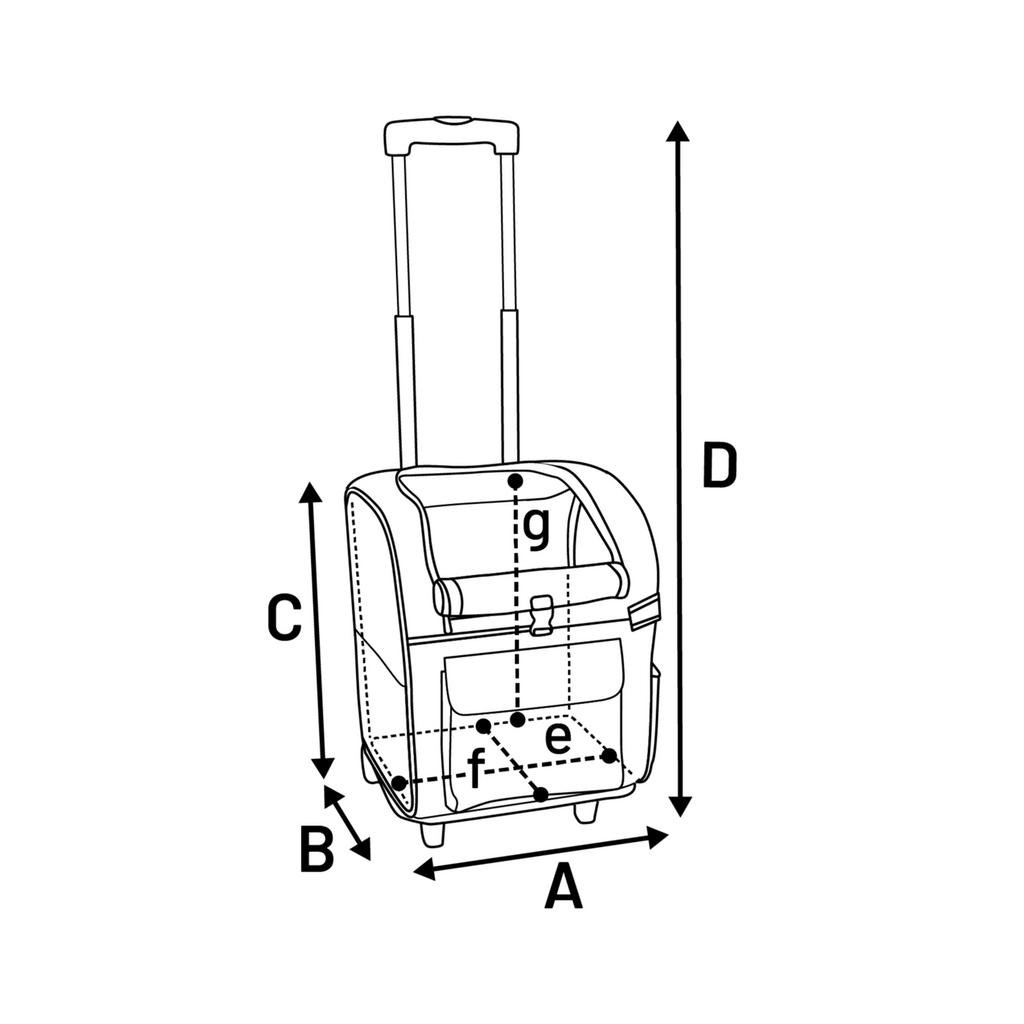 Trolley Maggy Grau/Fluo – Rollen statt Schleppen