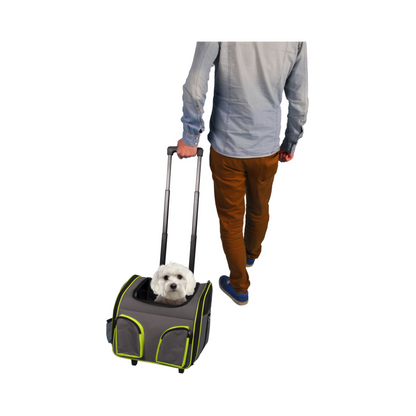 Trolley Maggy Grau/Fluo – Rollen statt Schleppen