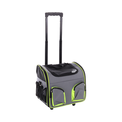 Trolley Maggy Grau/Fluo – Rollen statt Schleppen