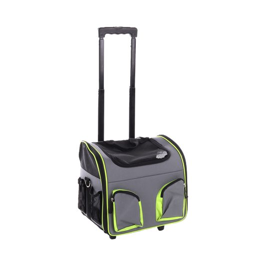 Trolley Maggy Grau/Fluo – Rollen statt Schleppen