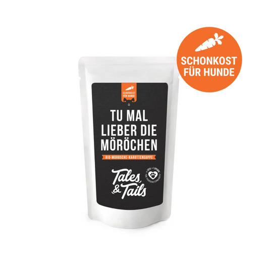 Tu mal lieber die Möröchen – Die natürliche SOS-Hilfe für sensible Hundebäuche