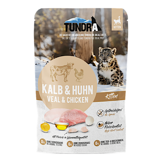 Tundra Cat - Frischebeutel Kalb & Huhn für Kitten