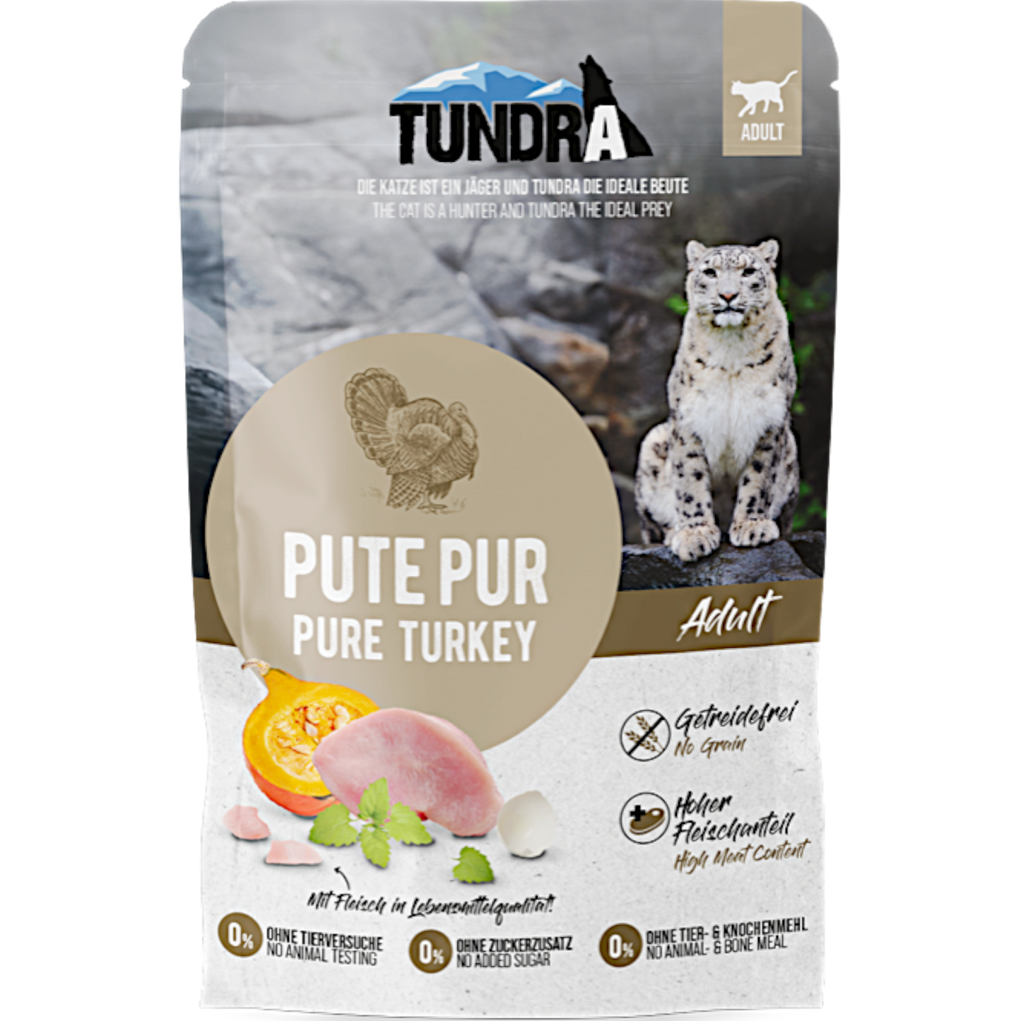 Tundra Cat - Frischebeutel mit Pute pur