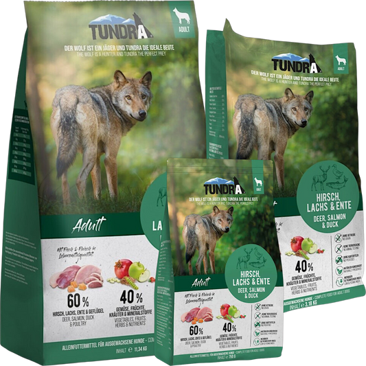 Tundra Dog - Hirsch, Ente & Lachs