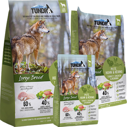 Tundra Dog - Pute, Huhn & Hering für große Hunde