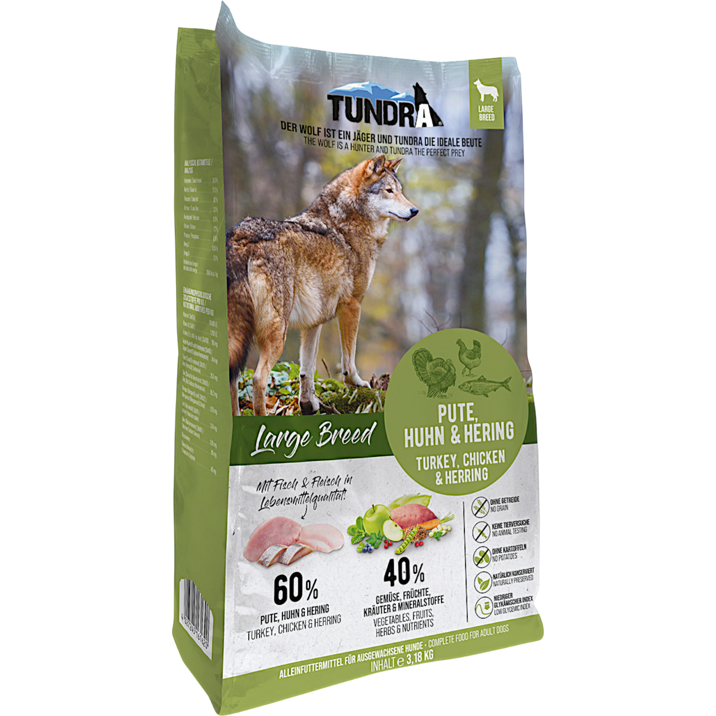 Tundra Dog - Pute, Huhn & Hering für große Hunde