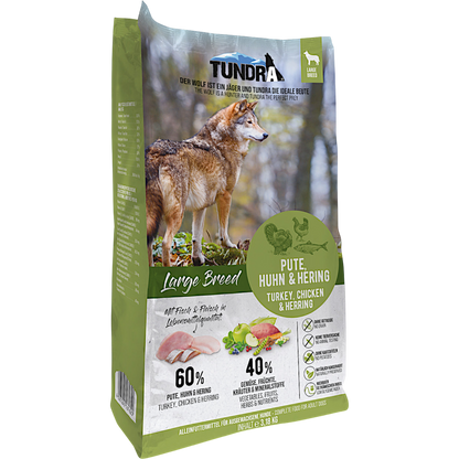 Tundra Dog - Pute, Huhn & Hering für große Hunde