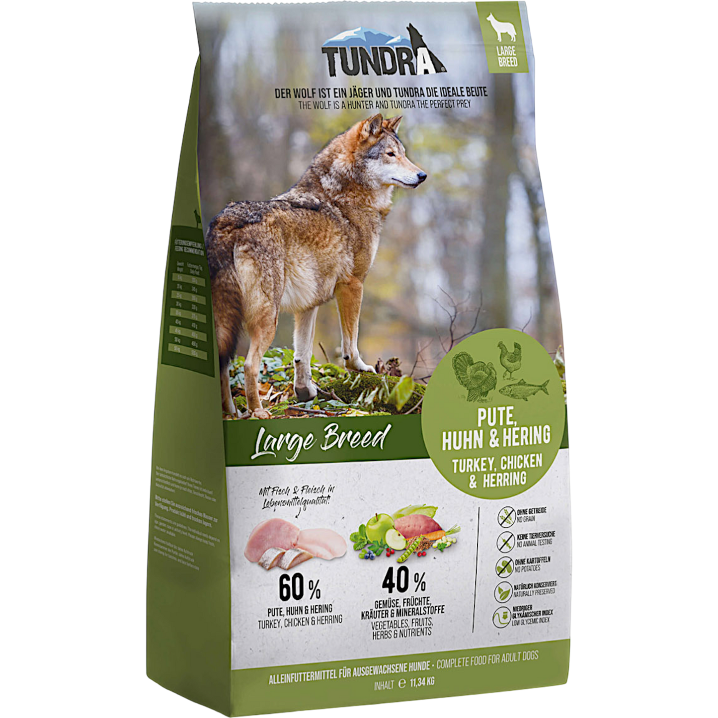 Tundra Dog - Pute, Huhn & Hering für große Hunde