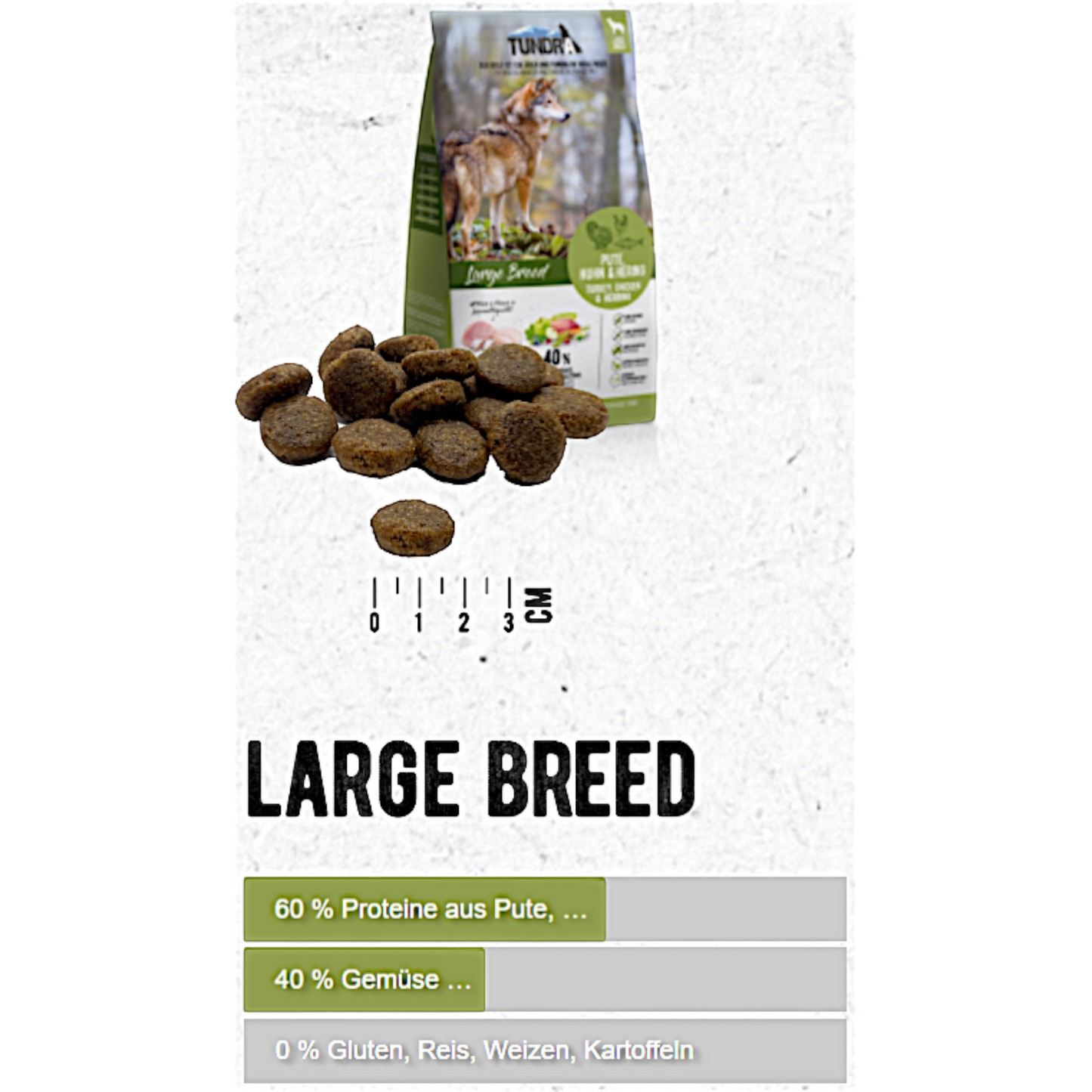Tundra Dog - Pute, Huhn & Hering für große Hunde