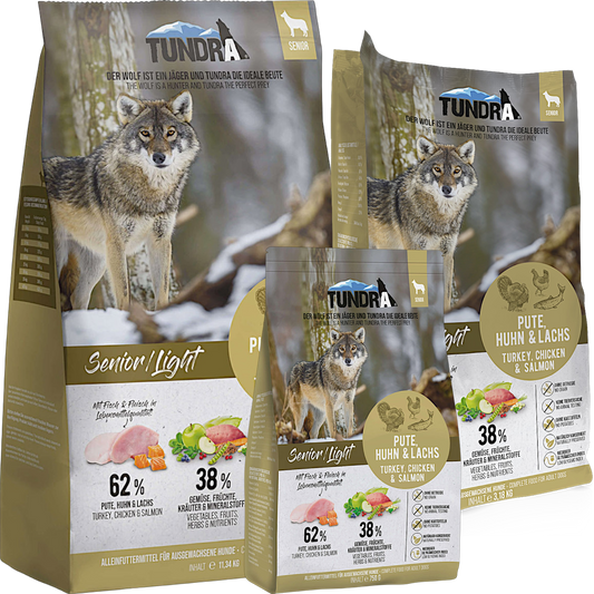 Tundra Dog - Pute, Huhn & Lachs Light für Senior