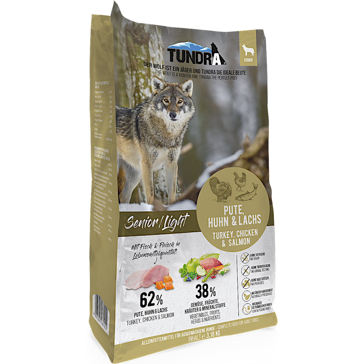 Tundra Dog - Pute, Huhn & Lachs Light für Senior