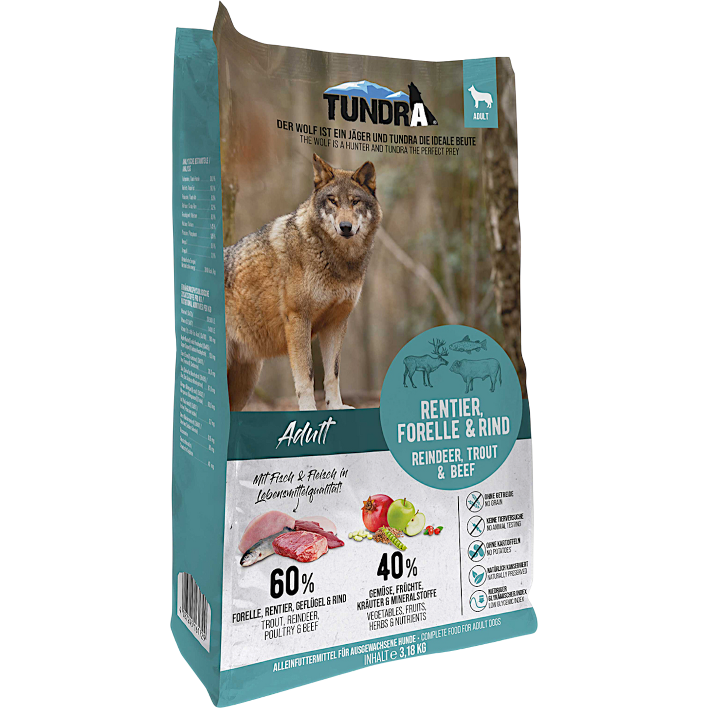Tundra Dog - Rentier, Forelle & Rind