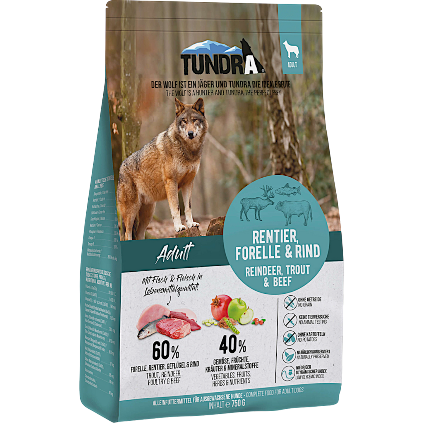 Tundra Dog - Rentier, Forelle & Rind