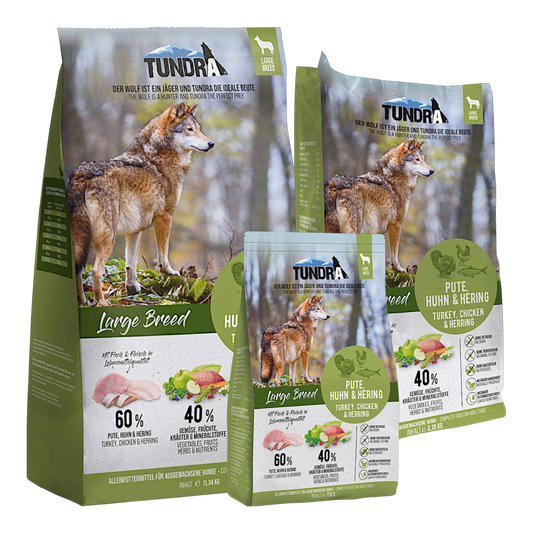 Tundra Dog - Pute, Huhn & Hering für große Hunde