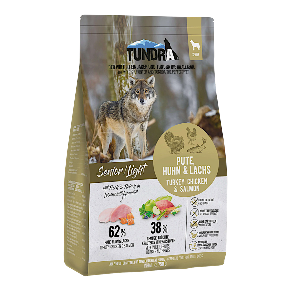 Tundra Dog - Pute, Huhn & Lachs Light für Senior
