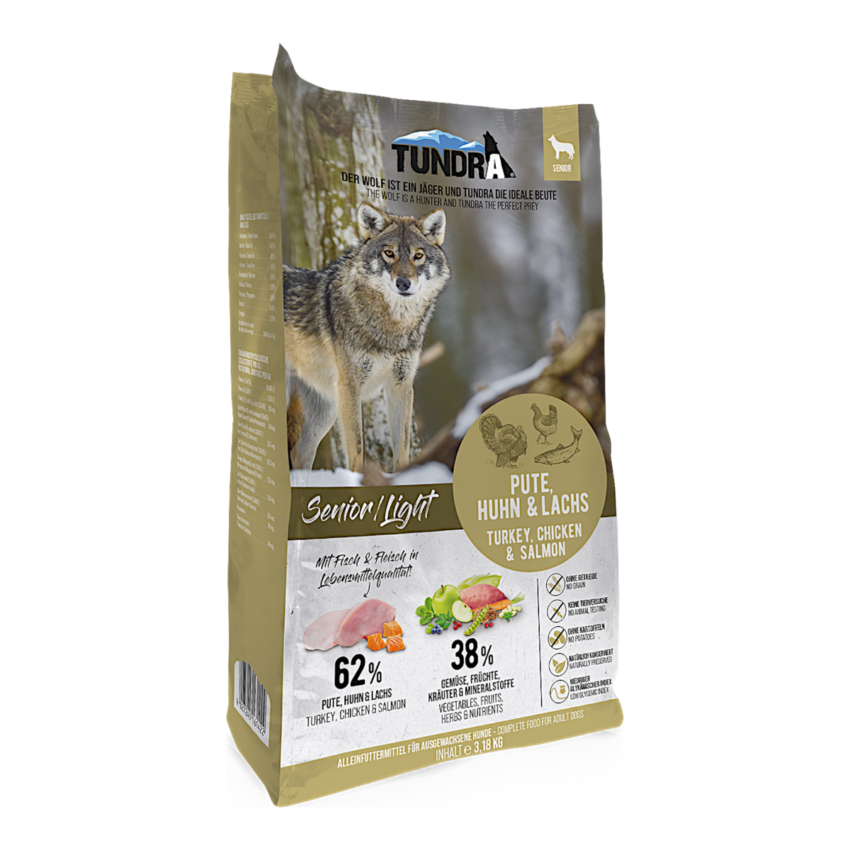 Tundra Dog - Pute, Huhn & Lachs Light für Senior