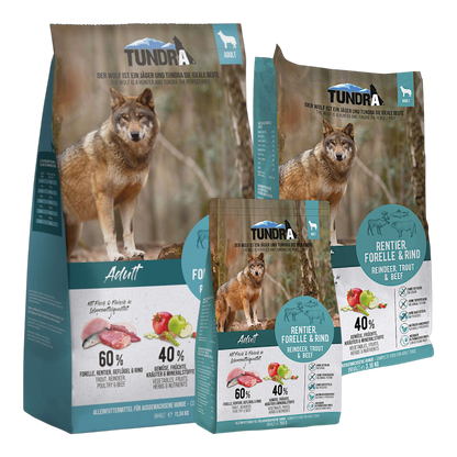 Tundra Dog - Rentier, Forelle & Rind