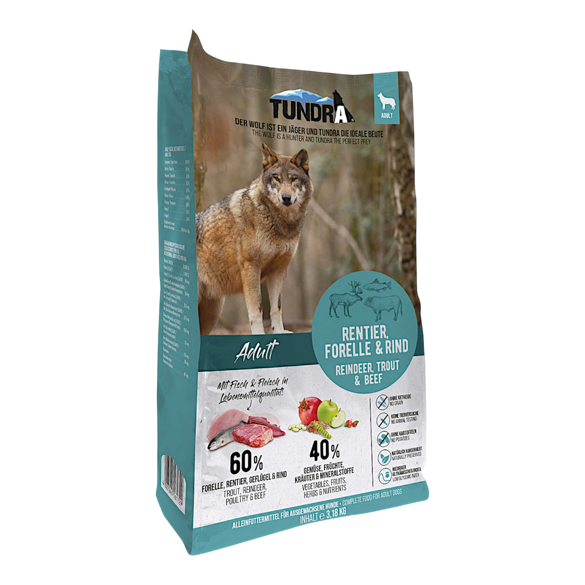 Tundra Dog - Rentier, Forelle & Rind