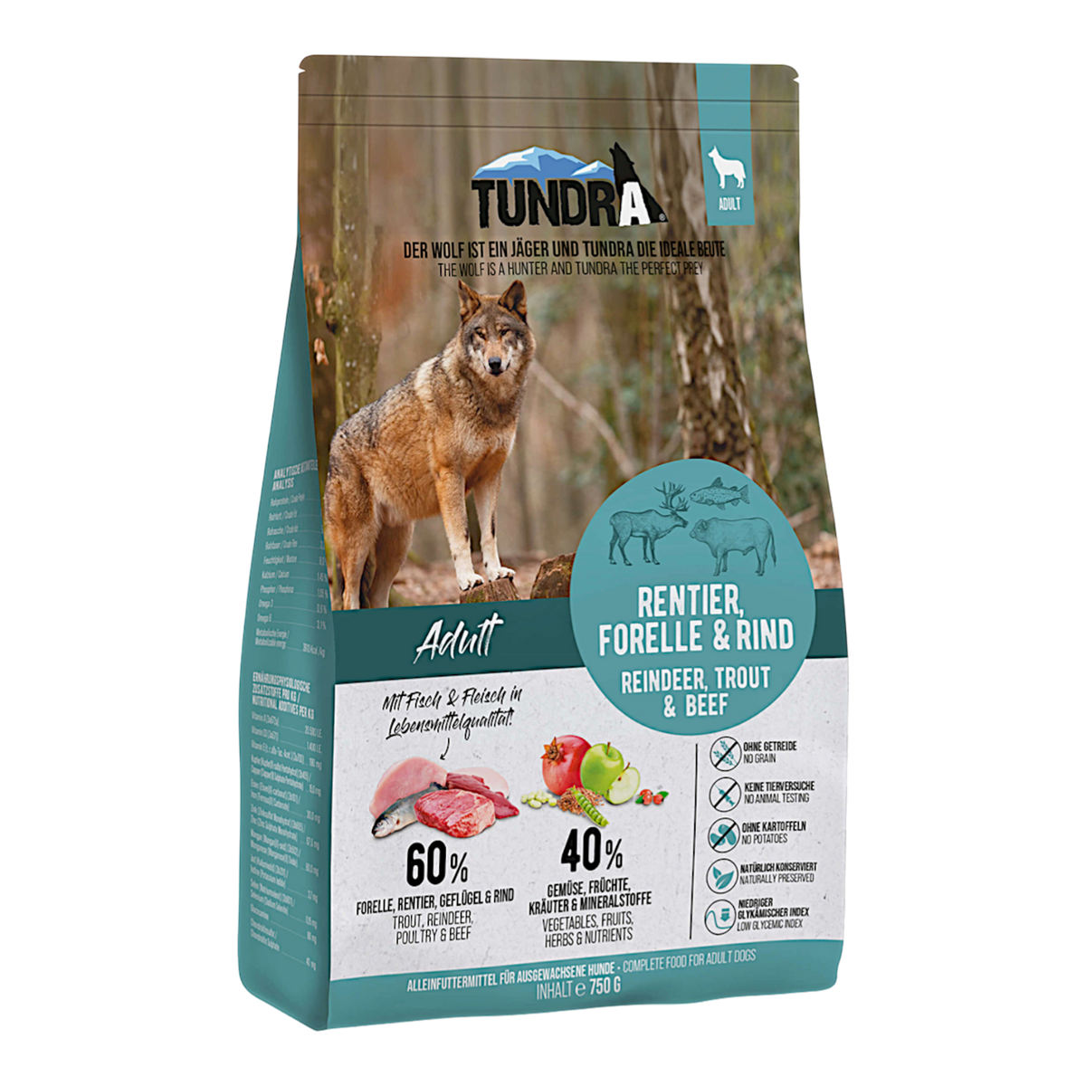 Tundra Dog - Rentier, Forelle & Rind