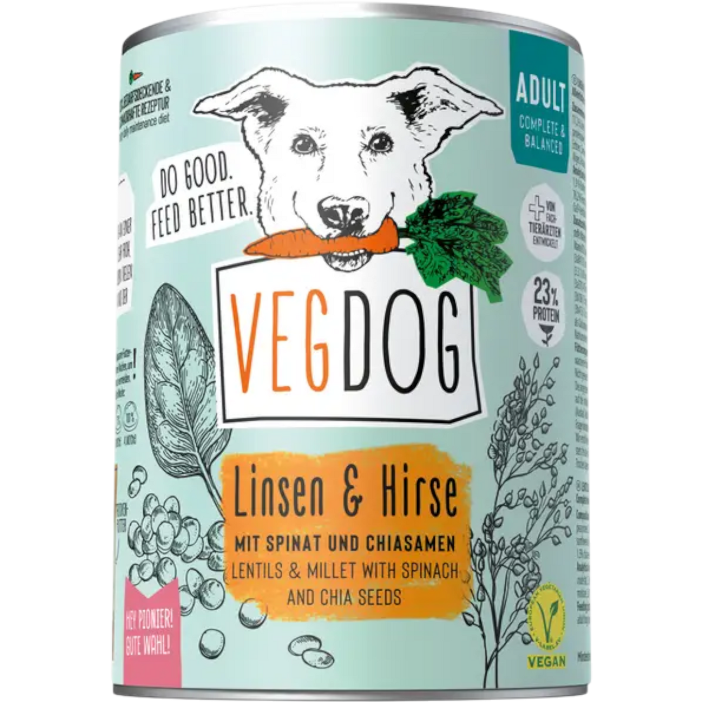 VegDog - ADULT Linsen & Hirse