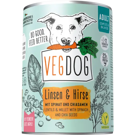 VegDog - ADULT Linsen & Hirse