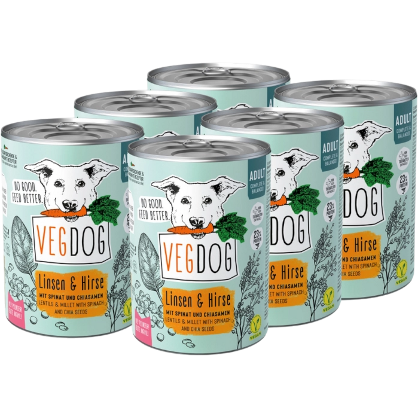 VegDog - ADULT Linsen & Hirse