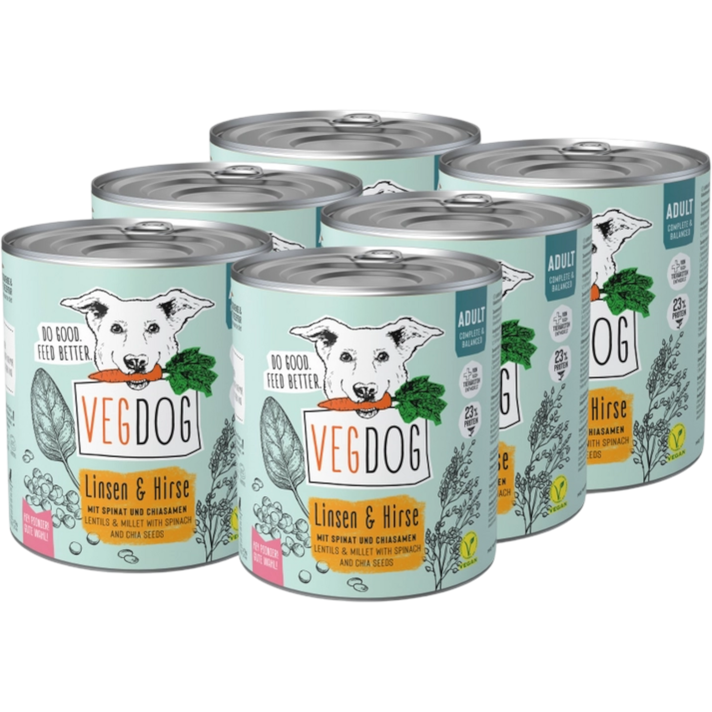 VegDog - ADULT Linsen & Hirse