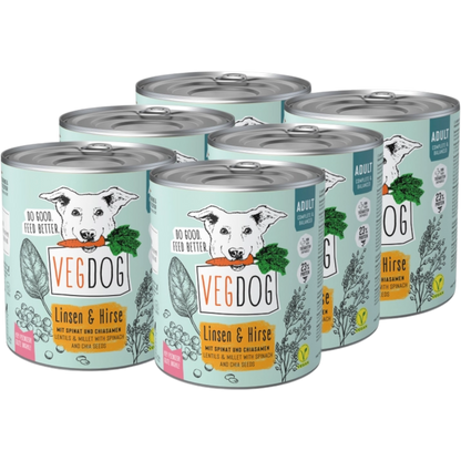 VegDog - ADULT Linsen & Hirse